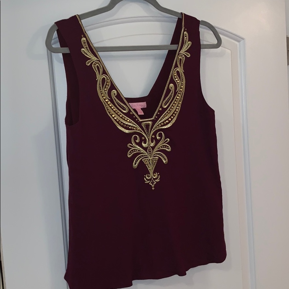 Lilly Pulitzer Owen Top Shiraz Small S